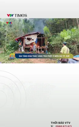 Gia tăng khai thác vàng trái phép ở miền núi TP. Huế