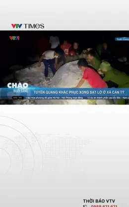 Tuyên Quang khắc phục xong sạt lở ở xã Cán Tỷ
