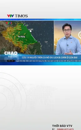 Cứu 19 người trên ca nô du lịch bị chìm ở Cửa Đại