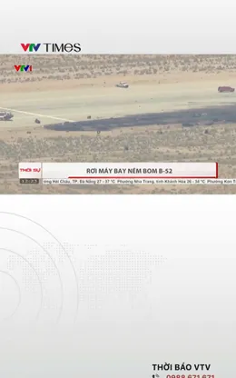 Tai nạn hàng không tại Mỹ: Máy bay B-52 rơi ở California