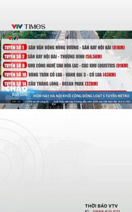 Hôm nay (22/6), Hà Nội khởi công đồng loạt 5 tuyến Metro