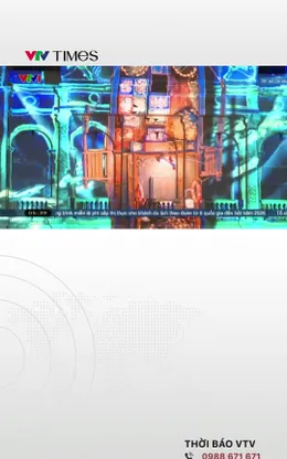 Trình diễn 3D mapping tái hiện hành trình 50 năm Thành phố mang tên Bác 