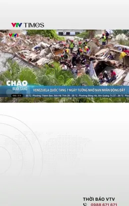 Venezuela quốc tang 7 ngày tưởng nhớ nạn nhân động đất