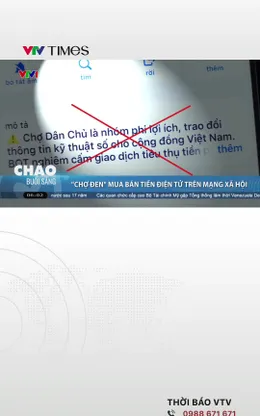  "Chợ đen" mua bán tiền điện tử trên mạng xã hội