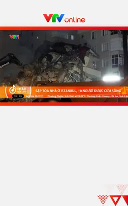 Sập tòa nhà 7 tầng ở Istanbul (Thổ Nhĩ Kỳ), 10 người được cứu sống, 2 người tử vong