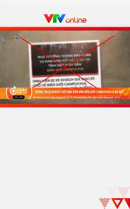 Thông tin xe khách chở sinh viên đến biên giới Campuchia là bịa đặt
