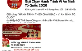 CẢNH BÁO GIẢ MẠO FANPAGE HÀNH TRÌNH VÌ AN NINH TỔ QUỐC