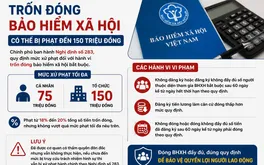 Trốn đóng bảo hiểm xã hội: Có thể bị phạt đến 150 triệu đồng
