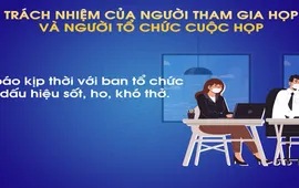 Sổ tay phòng, chống dịch: Phòng COVID-19 trong các cuộc họp thế nào?