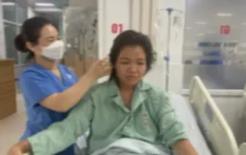 Người phụ nữ bị sét đánh khi đi cắt rau đã hồi phục