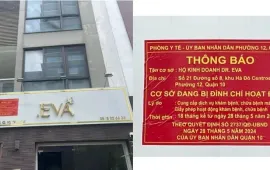 TP Hồ Chí Minh: Dán biển đỏ cảnh báo tại những cơ sở thẩm mỹ đang bị đình chỉ hoạt động