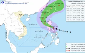 Bão Fung-Wong hướng vào Bắc Biển Đông, cấp độ rủi ro thiên tai cấp 3