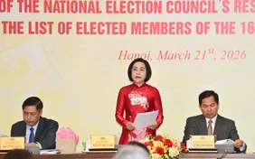 Công bố danh sách 500 người trúng cử đại biểu Quốc hội khóa XVI