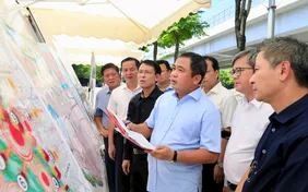 Bí thư Thành ủy Hà Nội kiểm tra tiến độ hai trục giao thông chiến lược phía Tây Thủ đô