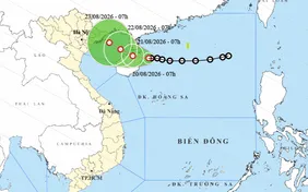 Áp thấp nhiệt đới di chuyển chậm, biển động mạnh
