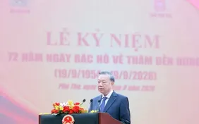 Tổng Bí thư, Chủ tịch nước Tô Lâm dự Lễ khánh thành Tượng đài “Bác Hồ với Ngày hội non sông”