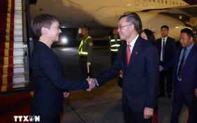 Thủ tướng Công quốc Liechtenstein Brigitte Haas đến Hà Nội, bắt đầu thăm chính thức Việt Nam