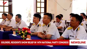 Soldiers, residents show belief in 14th National Party Congress