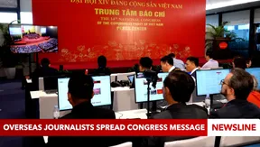Overseas journalists spread congress message