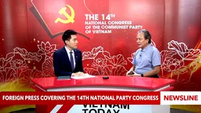 Foreign press covering the 14th National Party Congress