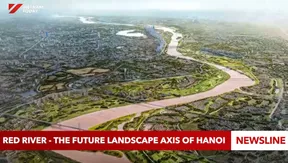 Red River - the future landscape axis of Hà Nội