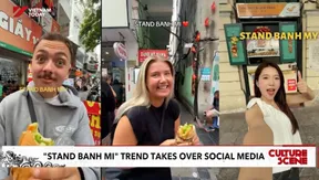 "Stand bánh mì" trend takes over social media