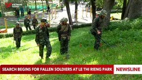 Search begins for fallen soldiers at Lê Thị Riêng park