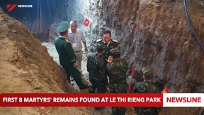 First 8 martyrs' remains found at Lê Thị Riêng Park