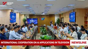 International cooperation on AI applications in television