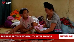 Shelters provide normality after floods