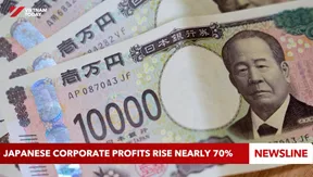 Japanese corporate profits rise nearly 70%