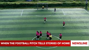 When the football pitch tells stories of home