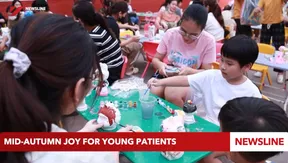 Mid-autumn joy for young patients