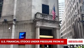 U.S. financial stocks under pressure from AI