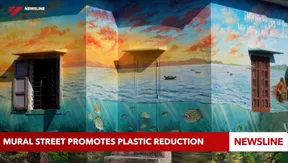 Mural street promotes plastic reduction
