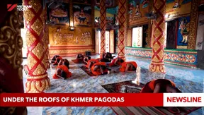 Under the roofs of Khmer pagodas