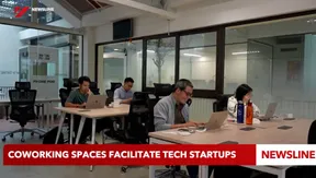 Coworking spaces facilitate tech startups