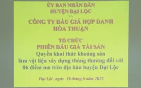 Quảng Nam đấu giá công khai 6 mỏ khoáng sản