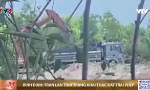 Bình Định: Báo động tình trạng khai thác đất trái phép