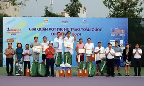 Giải Quần vợt phong trào toàn quốc Cup VTV8 năm 2024 để lại nhiều ấn tượng