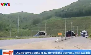 Xác minh sự việc xe tự ý mở rào quay đầu trên cao tốc Bắc-Nam