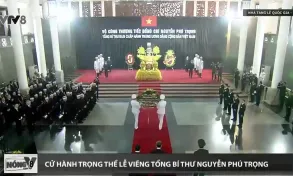 Cử hành trọng thể Lễ viếng Tổng Bí thư Nguyễn Phú Trọng