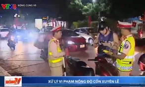 Công an thành phố Thanh Hóa xử  tài xế lý vi phạm nồng độ cồn và ma túy xuyên lễ