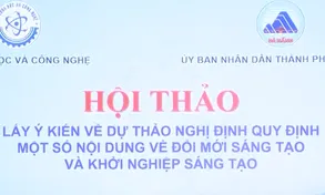 Hội thảo lấy ý kiến về Dự thảo Nghị định đổi mới sáng tạo và khởi nghiệp