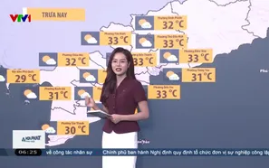 Bản tin thời tiết 6h15 - 31/7/2026