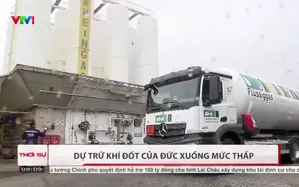 Dự trữ khí đốt của Đức xuống mức thấp