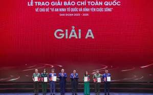 Đài THVN nhận giải A tại Giải báo chí toàn quốc “Vì An ninh Tổ quốc và bình yên cuộc sống”
