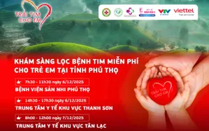 Khám sàng lọc miễn phí bệnh tim bẩm sinh cho trẻ tại tỉnh Phú Thọ