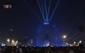 Không khí đón năm mới tại Vientiane, Lào