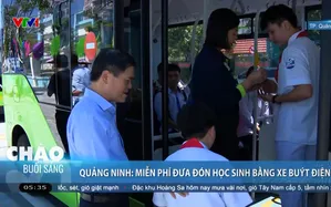 Quảng Ninh: Miễn phí đưa đón học sinh bằng xe buýt điện